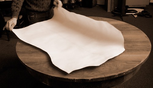 Scelta del foglio di pergamena